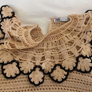 Zara crocheted top